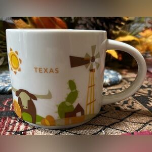 Starbucks Texas You Are Here 14oz Ceramic Mug 2015